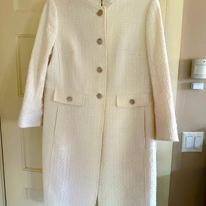 Large luxury look pea coat. Wear over dress or blouses and slacks.